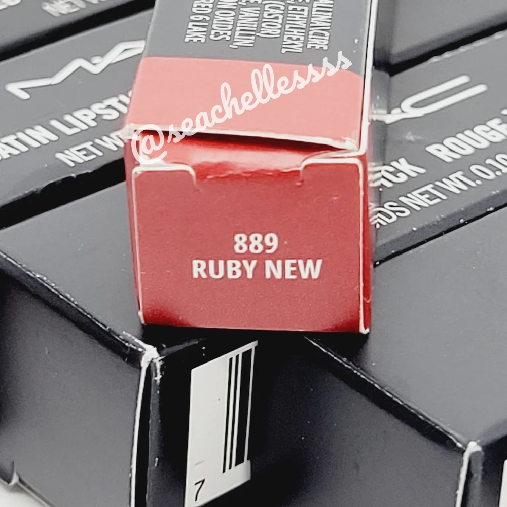 Mac Cosmetics Powder Kiss Velvet Blur Slim Stick Lipstick | Ruby New | Brand New